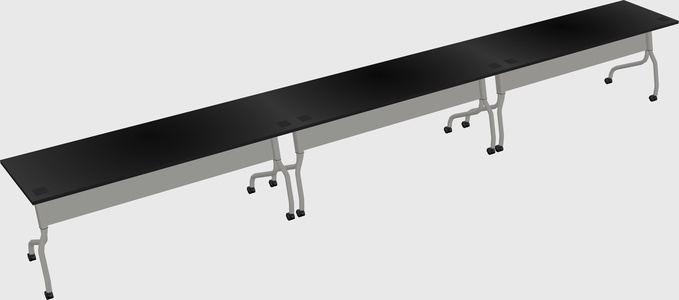 Row of training tables