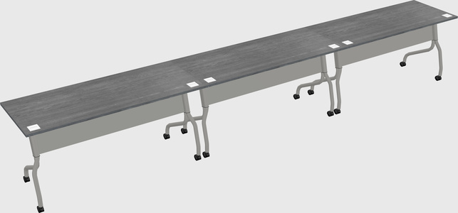 Row of training tables