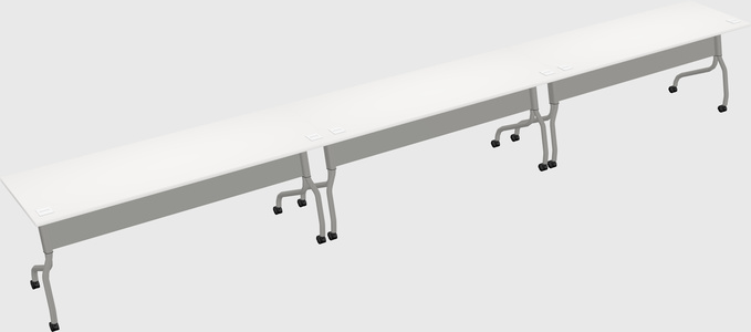Row of training tables