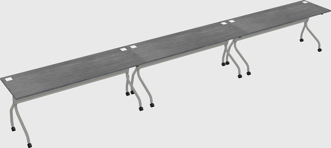 Row of training tables