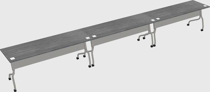 Row of training tables