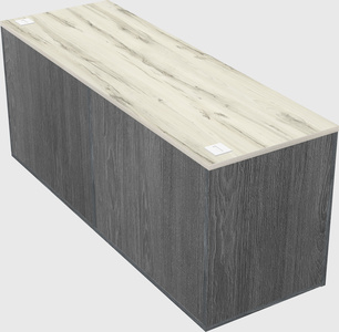 Lateral storage combo credenza