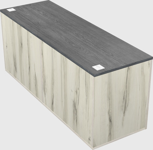 Lateral storage combo credenza