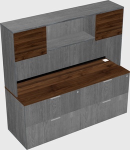 Lateral file cabinet credenza