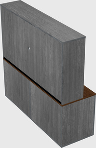 Lateral file cabinet credenza