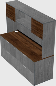 Lateral file cabinet credenza
