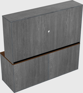 Lateral file cabinet credenza