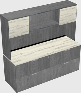 Lateral file cabinet credenza