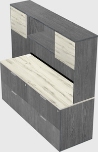 Lateral file cabinet credenza