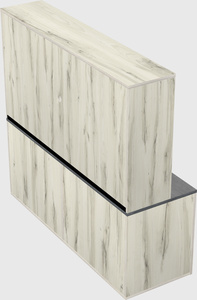 Lateral storage combo credenza