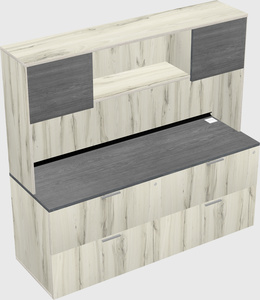 Lateral file cabinet credenza