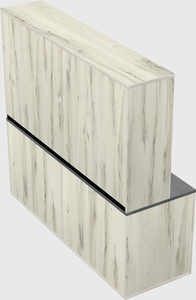 Lateral file cabinet credenza