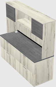 Lateral file cabinet credenza