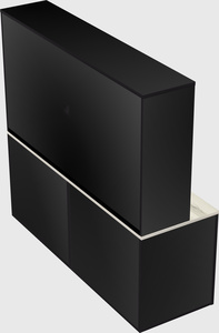 Lateral storage combo credenza