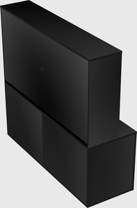 Lateral storage combo credenza