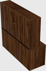 Lateral storage combo credenza