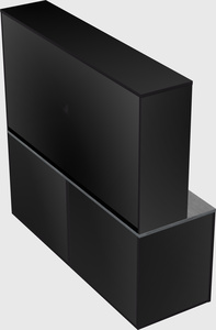 Lateral storage combo credenza
