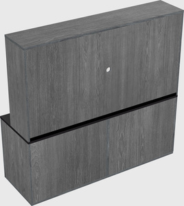 Lateral storage combo credenza