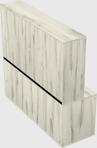 Lateral storage combo credenza