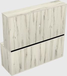 Lateral storage combo credenza
