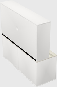 Lateral storage combo credenza