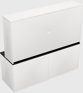 Lateral storage combo credenza