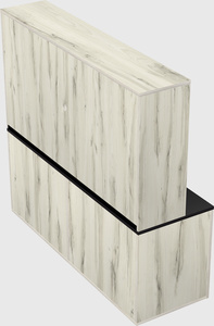 Lateral storage combo credenza