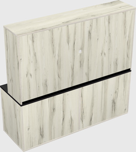 Lateral storage combo credenza