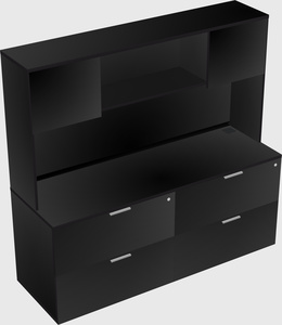 Lateral file cabinet credenza