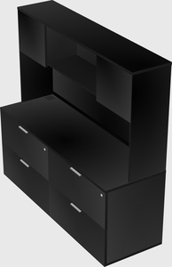 Lateral file cabinet credenza