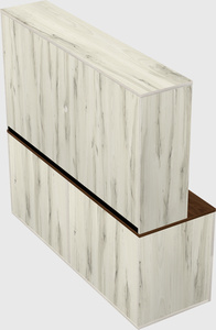 Lateral file cabinet credenza