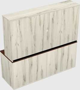 Lateral file cabinet credenza