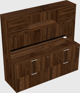 Lateral file cabinet credenza
