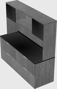 Lateral file cabinet credenza