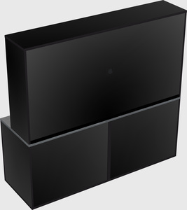 Lateral file cabinet credenza