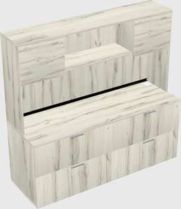 Lateral file cabinet credenza
