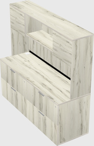 Lateral file cabinet credenza