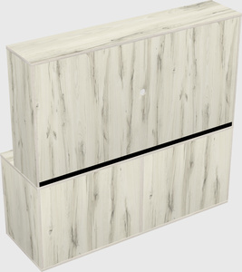 Lateral file cabinet credenza