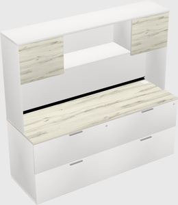 Lateral file cabinet credenza