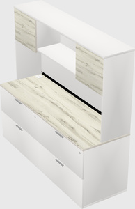 Lateral file cabinet credenza