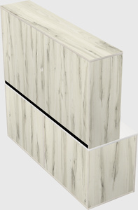 Lateral storage combo credenza