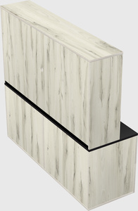 Lateral file cabinet credenza
