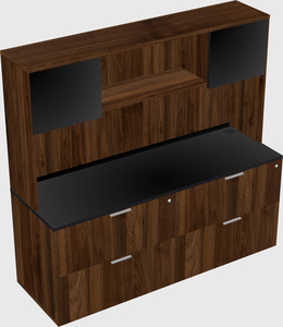 Lateral file cabinet credenza