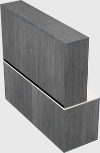 Lateral file cabinet credenza