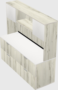 Lateral file cabinet credenza
