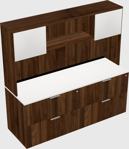 Lateral file cabinet credenza