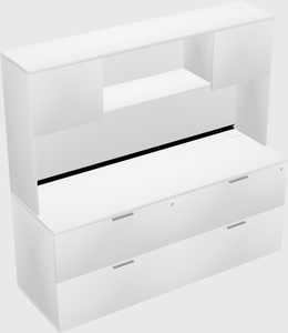 Lateral file cabinet credenza