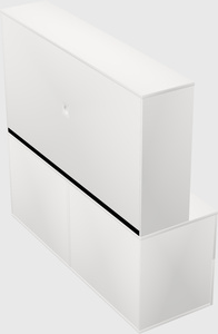 Lateral file cabinet credenza