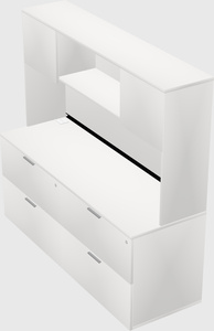 Lateral file cabinet credenza