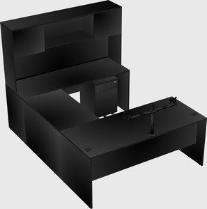 U-shaped desk